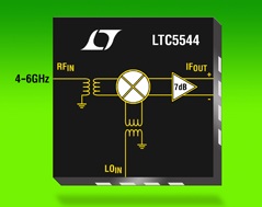 High Linearity Downconverting Mixer Covers 4-6GHz, RF, Linear Technology Corporation